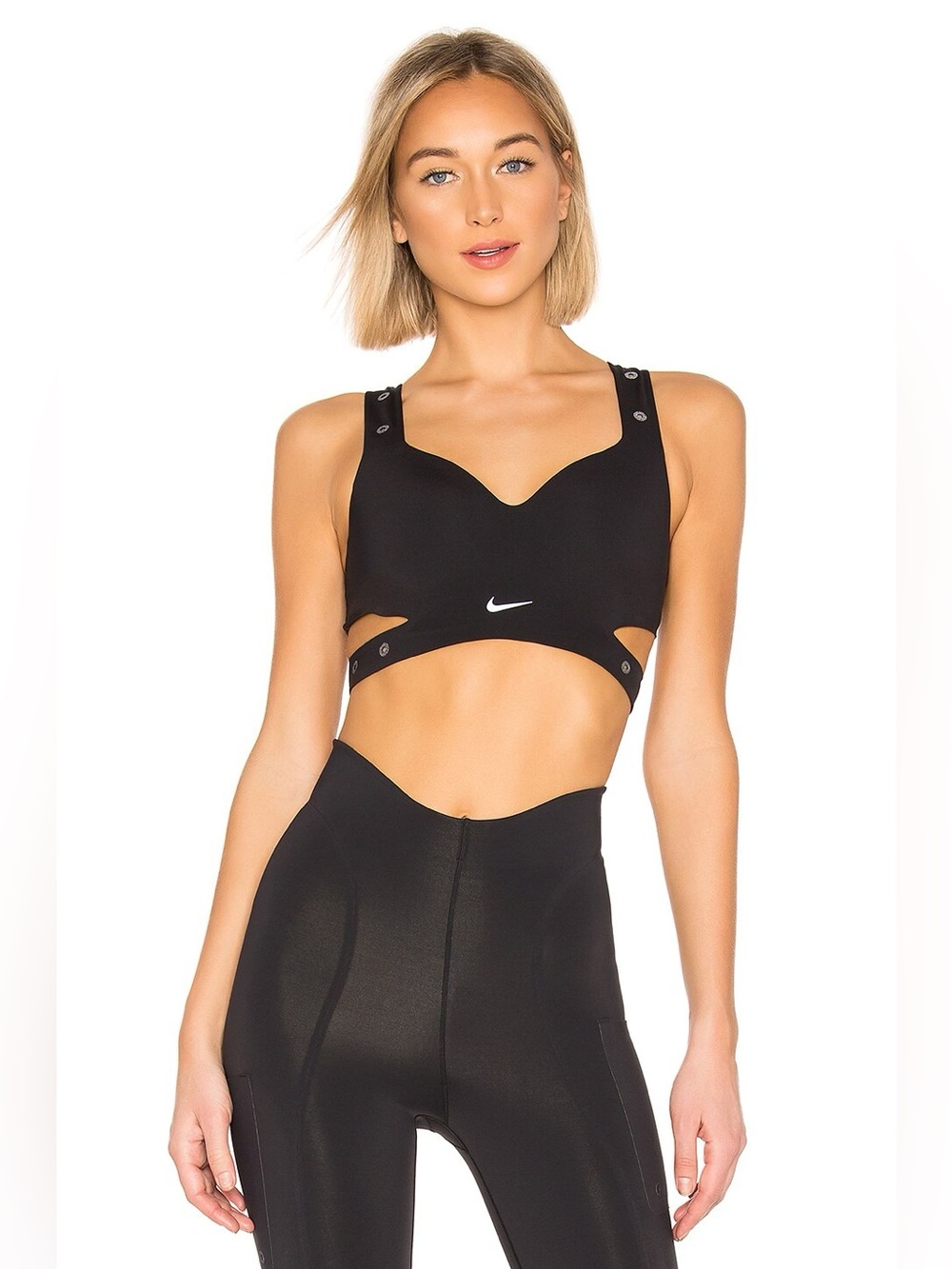 NikeLab Adapt Sports Bra Cut Out Black Large AH7220-010 $75